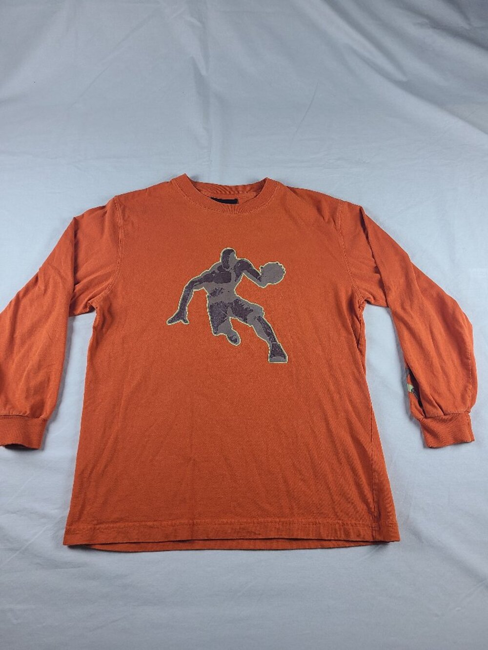 And1 Basketball Long Sleeve Boys M (10/12) Orange